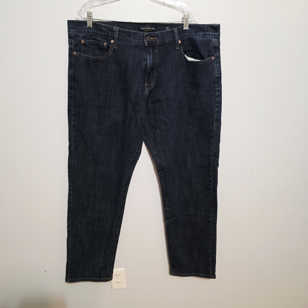 Lucky Brand 221 Relaxed Straight Jeans Deep Indigo 40x32